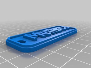 chaveiro melissa Schlüsselanhänger angepasst 3d print model - Mito3D