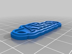 alice 2mm keychains customized 3d print model - Mito3D