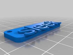 sleek key change signs logos customized 3d print model - Mito3D