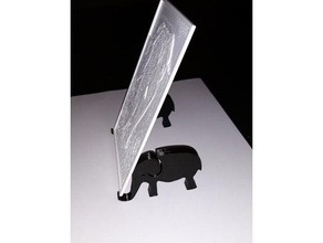 lithophane elefante 3d la impresión a los animales diversión photostand promo 3d print model - Mito3D