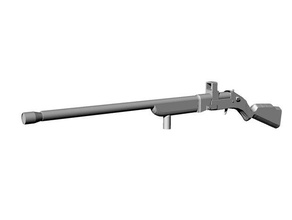 pistola modificada props modelo rhino escopeta 3d print model - Mito3D