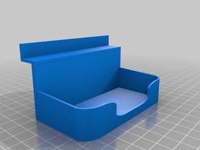 slat wall hook business card 3d printing 3d print model - Mito3D
