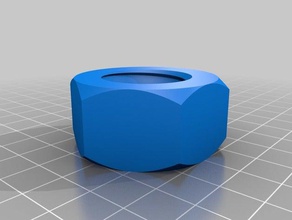 over sized nut parts customized 3d print model - Mito3D
