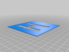 meine angepasste Schablonen 6 Zeichen logos 3d print model - Mito3D