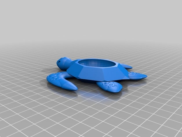 sea turtle dish 3d printing container ocean plant planter planters plants pot seaturtle succulent succulents holder vase turtles 3D print model - Mito3D