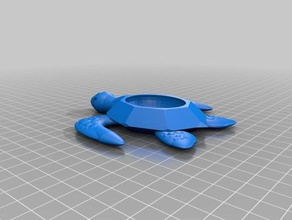 las tortugas de mar plato 3d la impresión contenedor océano planta maceta macetas plantas seaturtle suculentas titular florero 3d print model - Mito3D