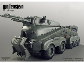 wolfenstein 8 rad armored car vehicles army bethesda games bolt action military miniatures tabletop gaming warhammer 40k ww2 german 3d print model - Mito3D