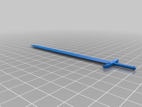 simple espada props 3d print model - Mito3D