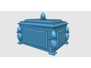 antique boîte de v2 l'organisation cercueil 3d print model - Mito3D