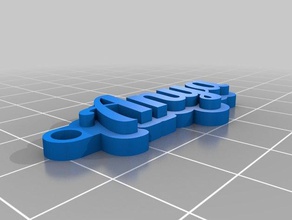anya de porte-clés personnalisé 3d print model - Mito3D