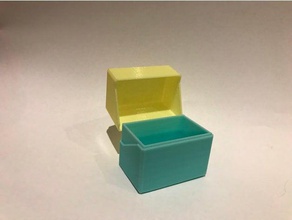 fantasia da caixa com dobradiça 3d impressão recipiente holding escalável pequena armazenamento 3d print model - Mito3D