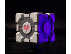 portals companion cube props 3mm mdf cut games glue half life laser replica transform 3d print model - Mito3D