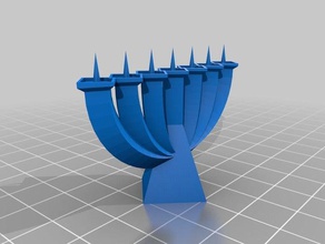 7 di base supporto candela arredamento 3d print model - Mito3D