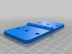 my customized parametric hinge parts 3d print model - Mito3D