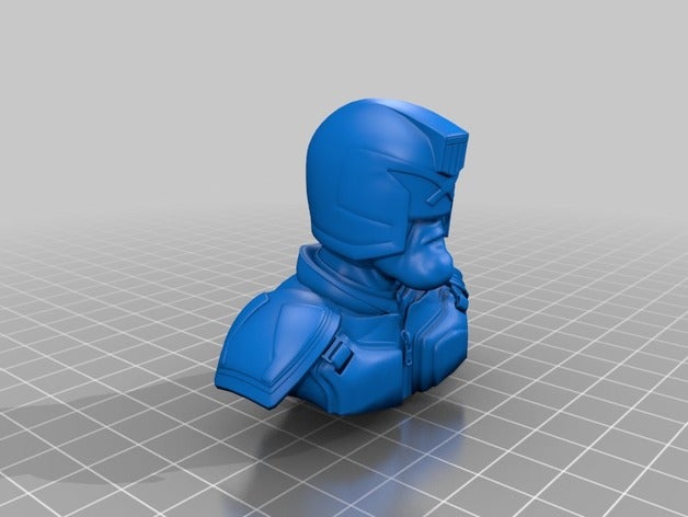 dredd de dibujos animados la prueba los juguetes juegos juez esculpir 3D print model - Mito3D