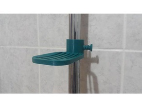 tringle de douche porte-savon universel la salle bains le titulaire décoration maison amélioration ménage savon porte boîte à 3d print model - Mito3D