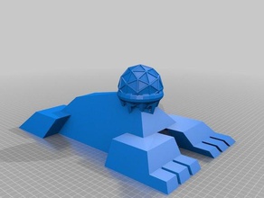 space sphinx moonpyramid ii cavity buildings structures 3d print model - Mito3D