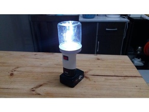milwaukee m12 lantern using t10 led bulb electronics 3d print model - Mito3D