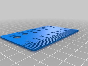 dragon credit card metric screw gauge ruler hand tools 3d print model - Mito3D