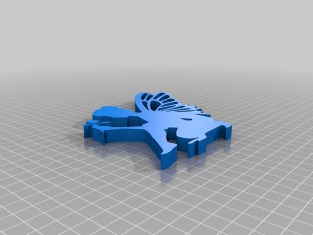 fe 2d l'art 3D print model - Mito3D