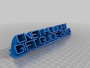 cnet hgg customized sweeping 2-line name plate office 3d print model - Mito3D