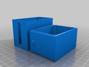 meine 70w 50d 40h kleiner organizer Schiebedeckel parametric Container angepasst 3d print model - Mito3D
