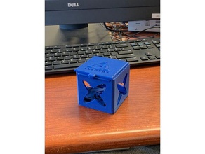un pezzo di puzzle box cubo 3d la stampa Logo cerniera a cranio umano lulzbot taz lavoro 3d print model - Mito3D