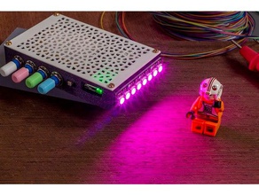 neopixel lightbox eletrônica adafruit arduino diy gabinete diodo emissor de luz neopixels protopasta prusa 3d print model - Mito3D