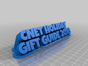 cnet hgg vers 2 2-line name plate office customized 3d print model - Mito3D