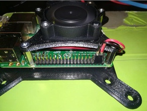raspberrypi fan sahibi elektronik monte edin plaka destek 3d print model - Mito3D