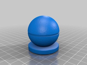 solid pokeball pawn chess 3d print model - Mito3D