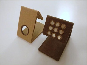 in legno armonia magnetica telefono stand organizzazione anycubic creato freecad v017 iphone fatto di supporto smartphone 3d print model - Mito3D