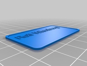 mi personalizados simple personalizar la etiqueta con su nombre otros 3d print model - Mito3D