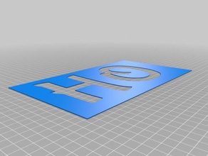 hoho Schablonen Zeichen logos angepasst 3d print model - Mito3D