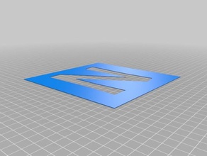 Schablonen Zeichen logos angepasst 3d print model - Mito3D