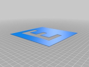 Schablonen Zeichen logos angepasst 3d print model - Mito3D