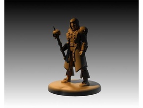 Mensch Pirat, Hexenmeister - Spielzeug Spiele captain dd Miniatur 3d print model - Mito3D