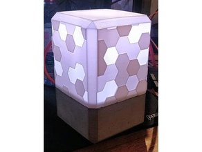 panal de la lámpara-totalmente impreso en 3d impresión creality cr-10 diseño escritorio luz iluminación 3d print model - Mito3D