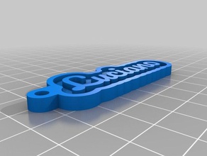 luciano keychains customized 3d print model - Mito3D