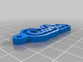 carlos Schlüsselanhänger angepasst 3d print model - Mito3D