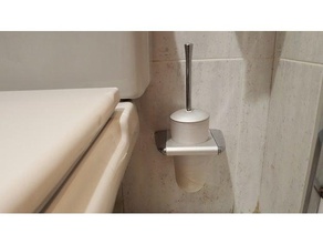 escobillero toilet brush bathroom 3d print model - Mito3D