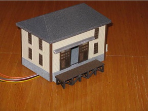ho scale trackside warehouse buildings structures 3d print model - Mito3D