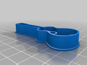 cocos guitarra cortador de galletas alimentos beber cookiecutter porcelana española 3d print model - Mito3D
