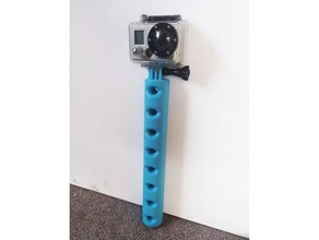 gopro floating handle 3d printing camera mount cr10 creality cr-10 cr 10 hero 3 4 session waterproof 3d print model - Mito3D