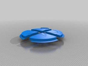 captain america shield split print assemble props marvel universe 3d print model - Mito3D