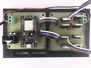 personalizado wi-fi diodo emissor de luz do controlador eletrônica caso autodesk fusão 360 fusion360 instructables tira led pcb placa circuito impresso 3d print model - Mito3D