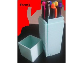 porte-stylo cas bureau de mécanique le crayon porte-crayon papeterie 3d print model - Mito3D