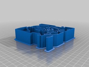 mi imagen personalizada basada en el cortador de la galleta cocina comedor 3d print model - Mito3D