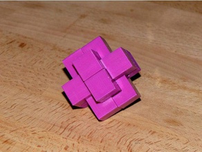 noeud de puzzle 01 puzzles Puzzle en 3d burr noeuds 3d print model - Mito3D