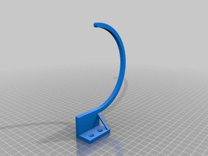 curtain bracket 3d printing hook home 3d print model - Mito3D